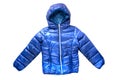 ChildrenÃ¢â¬â¢s winter jacket. Stylish childrenÃ¢â¬â¢s blue warm down